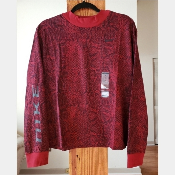 NIKE MOCK PYTHON SHIRT WOMEN'S SIZE MEDIUM - Picture 6 of 6